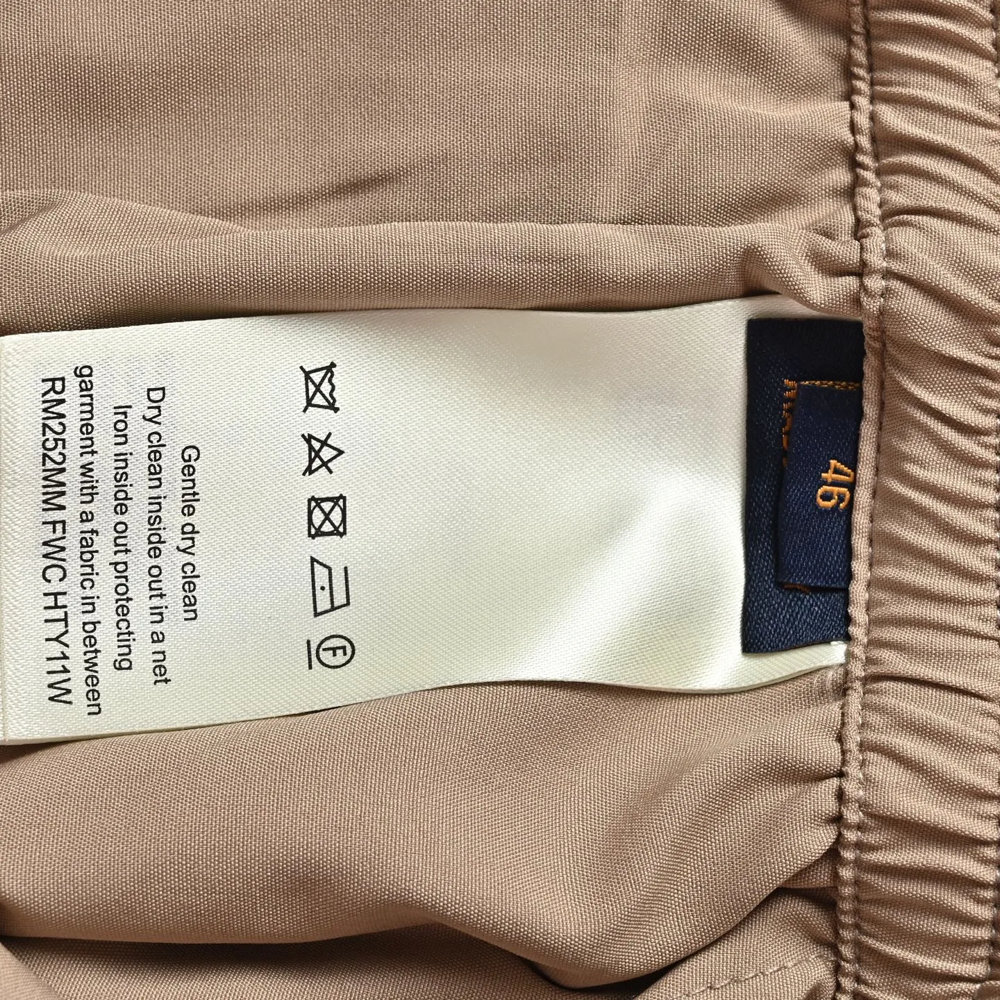 Louis Vuitton/Louis Vuitton 25Fw Khaki wool straight trousers